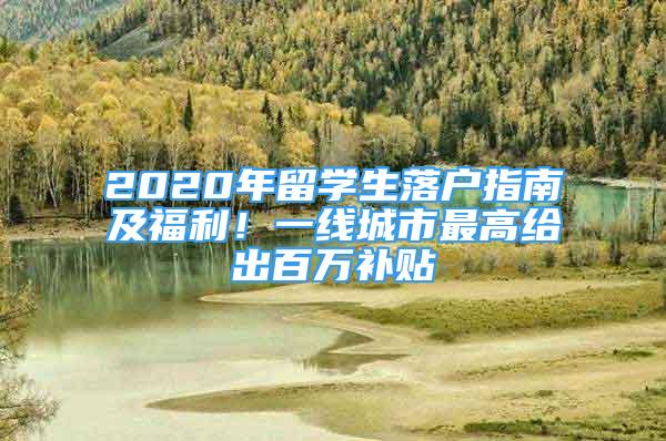 2020年留學(xué)生落戶指南及福利！一線城市最高給出百萬補(bǔ)貼