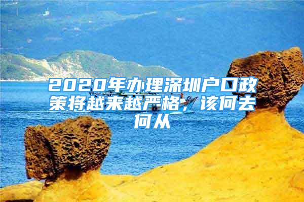 2020年辦理深圳戶口政策將越來越嚴(yán)格，該何去何從