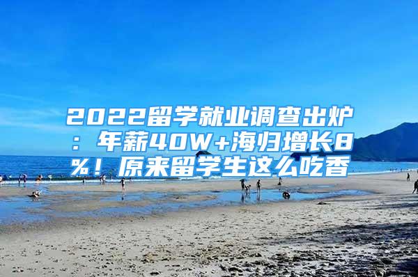 2022留學就業(yè)調查出爐：年薪40W+海歸增長8%！原來留學生這么吃香