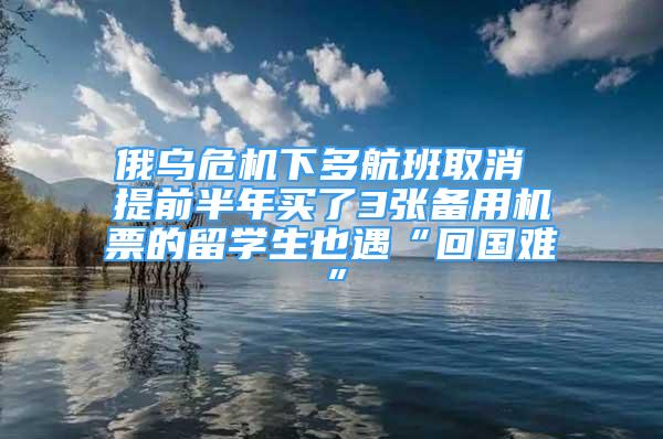 俄烏危機下多航班取消 提前半年買了3張備用機票的留學生也遇“回國難”