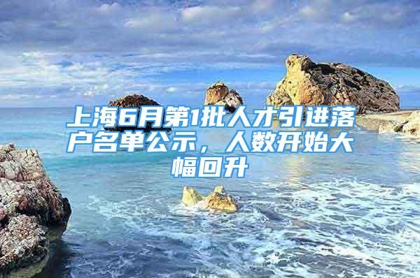 上海6月第1批人才引進(jìn)落戶名單公示，人數(shù)開始大幅回升