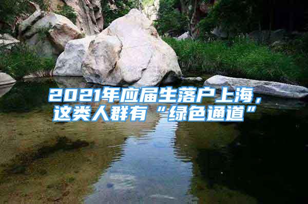 2021年應(yīng)屆生落戶上海，這類人群有“綠色通道”