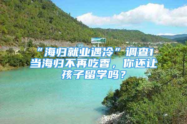 “海歸就業(yè)遇冷”調(diào)查1 當(dāng)海歸不再吃香，你還讓孩子留學(xué)嗎？