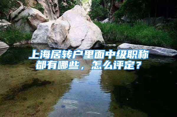 上海居轉(zhuǎn)戶里面中級職稱都有哪些，怎么評定？