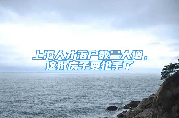 上海人才落戶數(shù)量大增，這批房子要搶手了