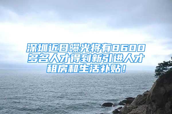 深圳近日曝光將有8600多名人才得到新引進(jìn)人才租房和生活補(bǔ)貼！