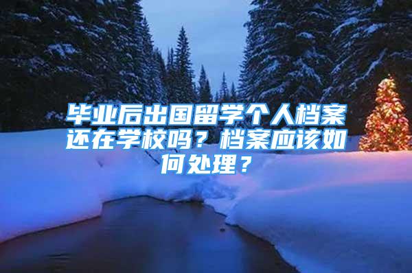 畢業(yè)后出國留學個人檔案還在學校嗎？檔案應該如何處理？