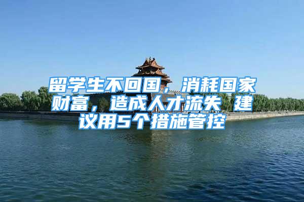 留學(xué)生不回國(guó)，消耗國(guó)家財(cái)富，造成人才流失 建議用5個(gè)措施管控