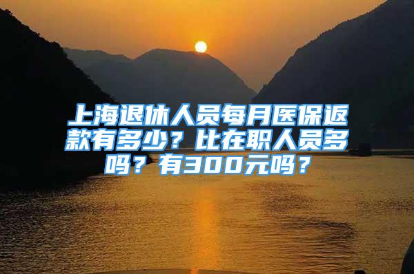 上海退休人員每月醫(yī)保返款有多少？比在職人員多嗎？有300元嗎？