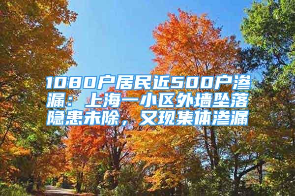 1080戶居民近500戶滲漏：上海一小區(qū)外墻墜落隱患未除，又現(xiàn)集體滲漏