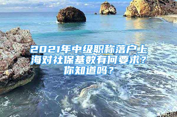 2021年中級職稱落戶上海對社?；鶖?shù)有何要求？你知道嗎？