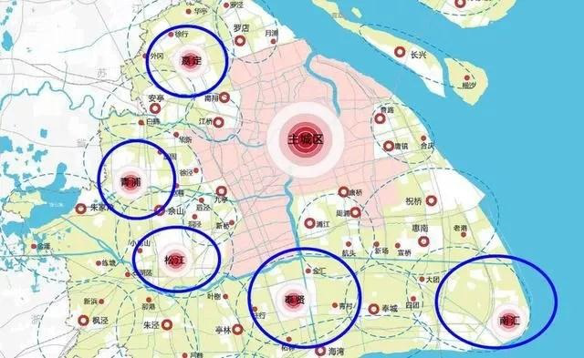 五大新城和主城區(qū)圖示