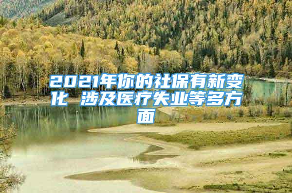 2021年你的社保有新變化 涉及醫(yī)療失業(yè)等多方面