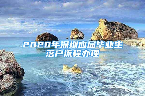 2020年深圳應(yīng)屆畢業(yè)生落戶流程辦理