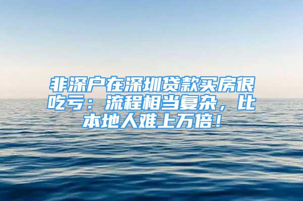 非深戶在深圳貸款買房很吃虧：流程相當復雜，比本地人難上萬倍！