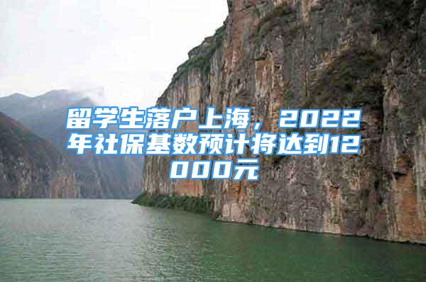 留學生落戶上海，2022年社?；鶖?shù)預計將達到12000元