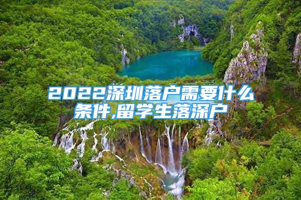 2022深圳落戶需要什么條件,留學(xué)生落深戶