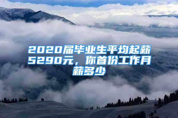 2020屆畢業(yè)生平均起薪5290元，你首份工作月薪多少