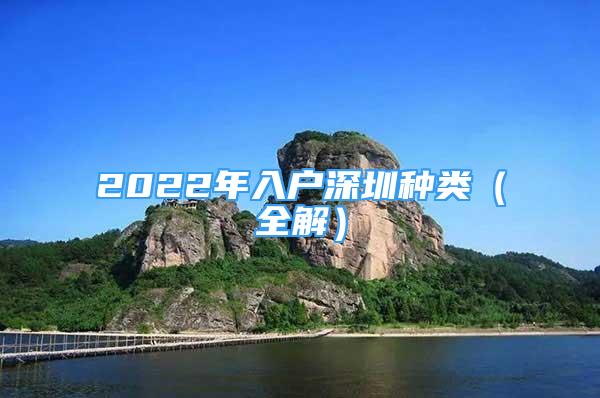 2022年入戶深圳種類（全解）