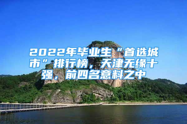 2022年畢業(yè)生“首選城市”排行榜，天津無緣十強(qiáng)，前四名意料之中