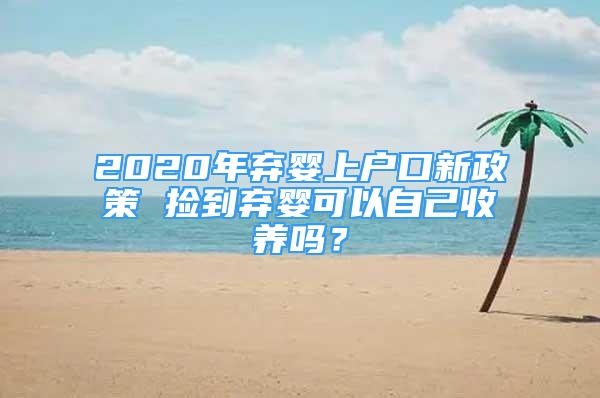 2020年棄嬰上戶口新政策 撿到棄嬰可以自己收養(yǎng)嗎？