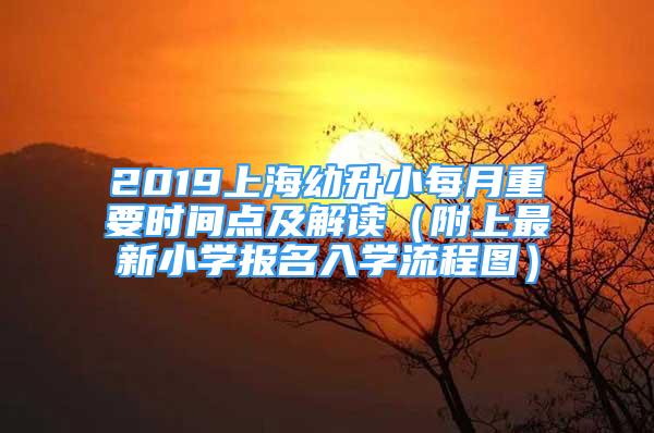 2019上海幼升小每月重要時間點及解讀（附上最新小學報名入學流程圖）