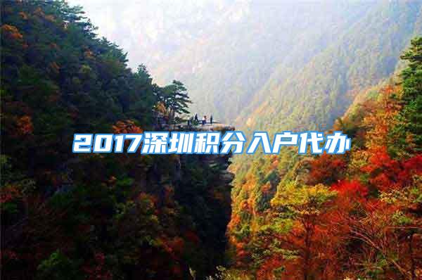 2017深圳積分入戶代辦