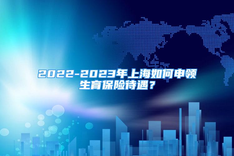 2022-2023年上海如何申領(lǐng)生育保險(xiǎn)待遇？