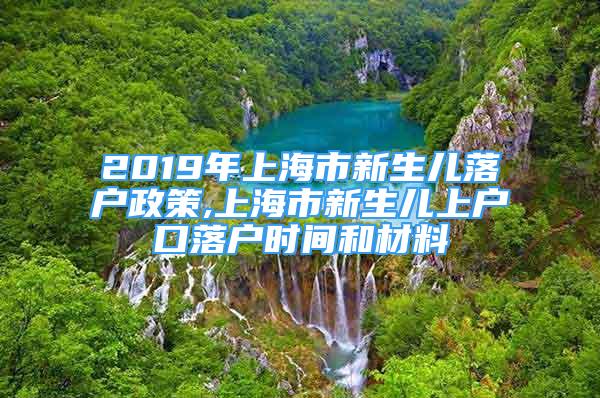 2019年上海市新生兒落戶政策,上海市新生兒上戶口落戶時(shí)間和材料