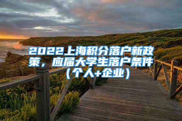 2022上海積分落戶新政策，應屆大學生落戶條件（個人+企業(yè)）