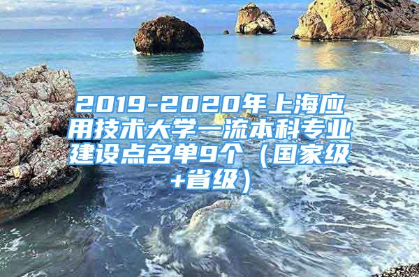 2019-2020年上海應用技術大學一流本科專業(yè)建設點名單9個（國家級+省級）