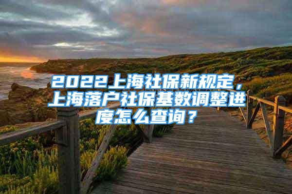 2022上海社保新規(guī)定，上海落戶社?；鶖?shù)調(diào)整進(jìn)度怎么查詢？