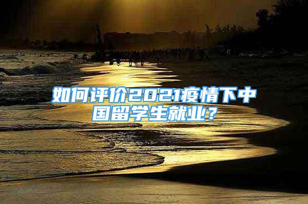 如何評價2021疫情下中國留學生就業(yè)？