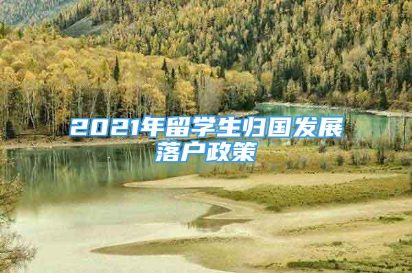 2021年留學(xué)生歸國發(fā)展落戶政策