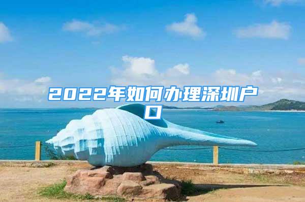 2022年如何辦理深圳戶口