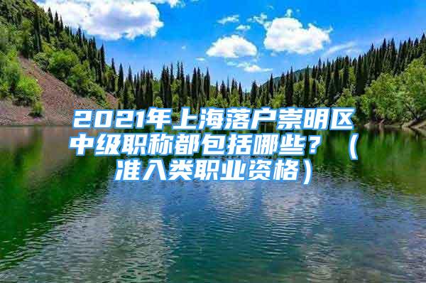 2021年上海落戶崇明區(qū)中級(jí)職稱都包括哪些？（準(zhǔn)入類職業(yè)資格）