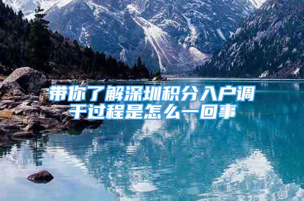 帶你了解深圳積分入戶調(diào)干過程是怎么一回事