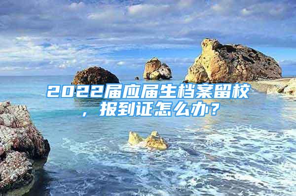 2022屆應(yīng)屆生檔案留校，報到證怎么辦？