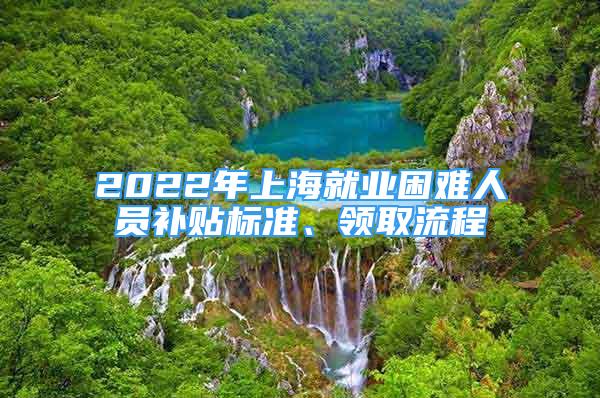 2022年上海就業(yè)困難人員補(bǔ)貼標(biāo)準(zhǔn)、領(lǐng)取流程