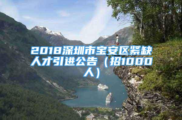 2018深圳市寶安區(qū)緊缺人才引進公告（招1000人）