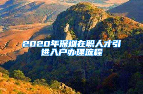 2020年深圳在職人才引進(jìn)入戶辦理流程