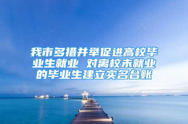 我市多措并舉促進高校畢業(yè)生就業(yè) 對離校未就業(yè)的畢業(yè)生建立實名臺賬