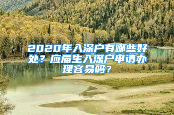 2020年入深戶有哪些好處？應(yīng)屆生入深戶申請辦理容易嗎？