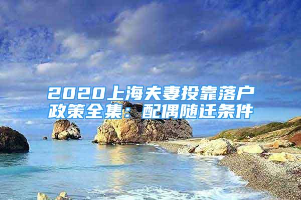 2020上海夫妻投靠落戶政策全集：配偶隨遷條件