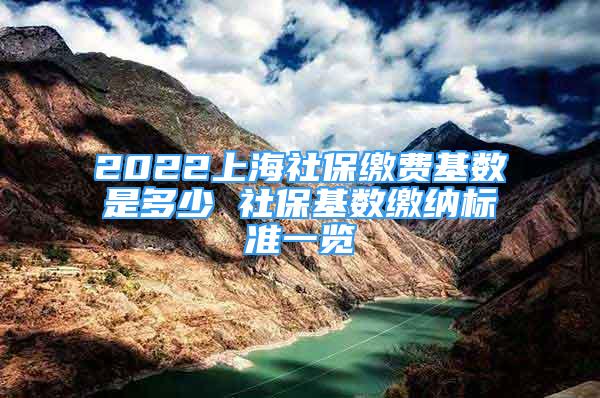 2022上海社保繳費(fèi)基數(shù)是多少 社?；鶖?shù)繳納標(biāo)準(zhǔn)一覽