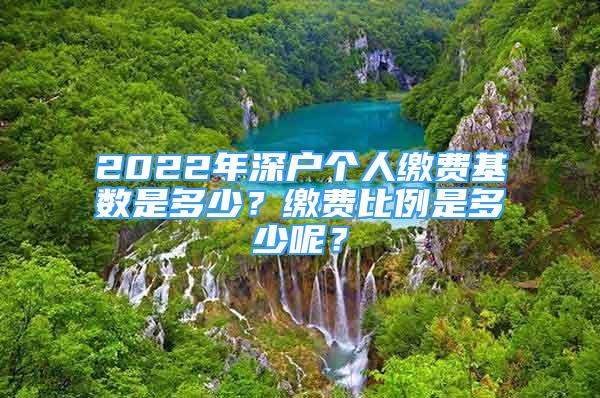 2022年深戶個(gè)人繳費(fèi)基數(shù)是多少？繳費(fèi)比例是多少呢？