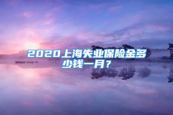 2020上海失業(yè)保險(xiǎn)金多少錢一月？