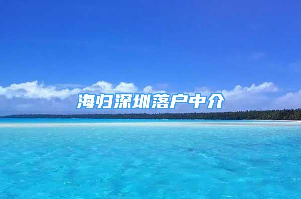 海歸深圳落戶中介