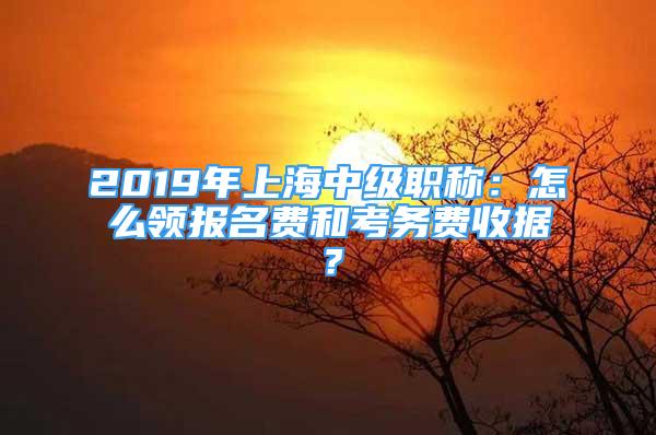 2019年上海中級職稱：怎么領(lǐng)報名費和考務(wù)費收據(jù)？