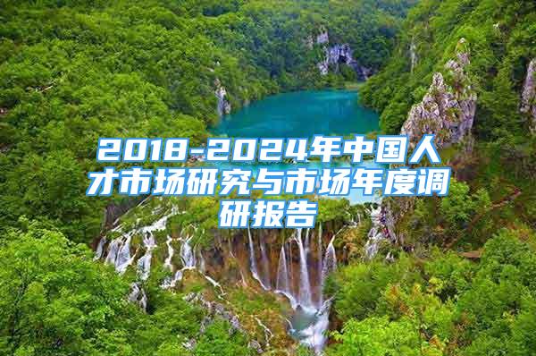 2018-2024年中國人才市場研究與市場年度調(diào)研報告